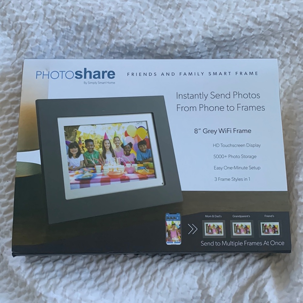 PhotoShare by Simply Smart Home- Grey 8”